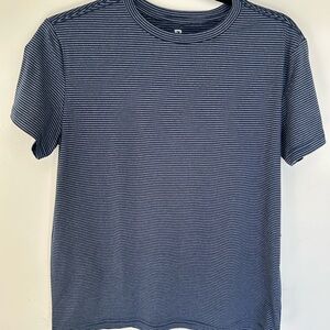 Navy Striped Kids Tee